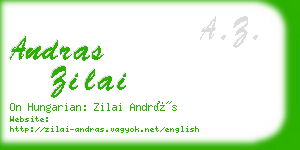 andras zilai business card